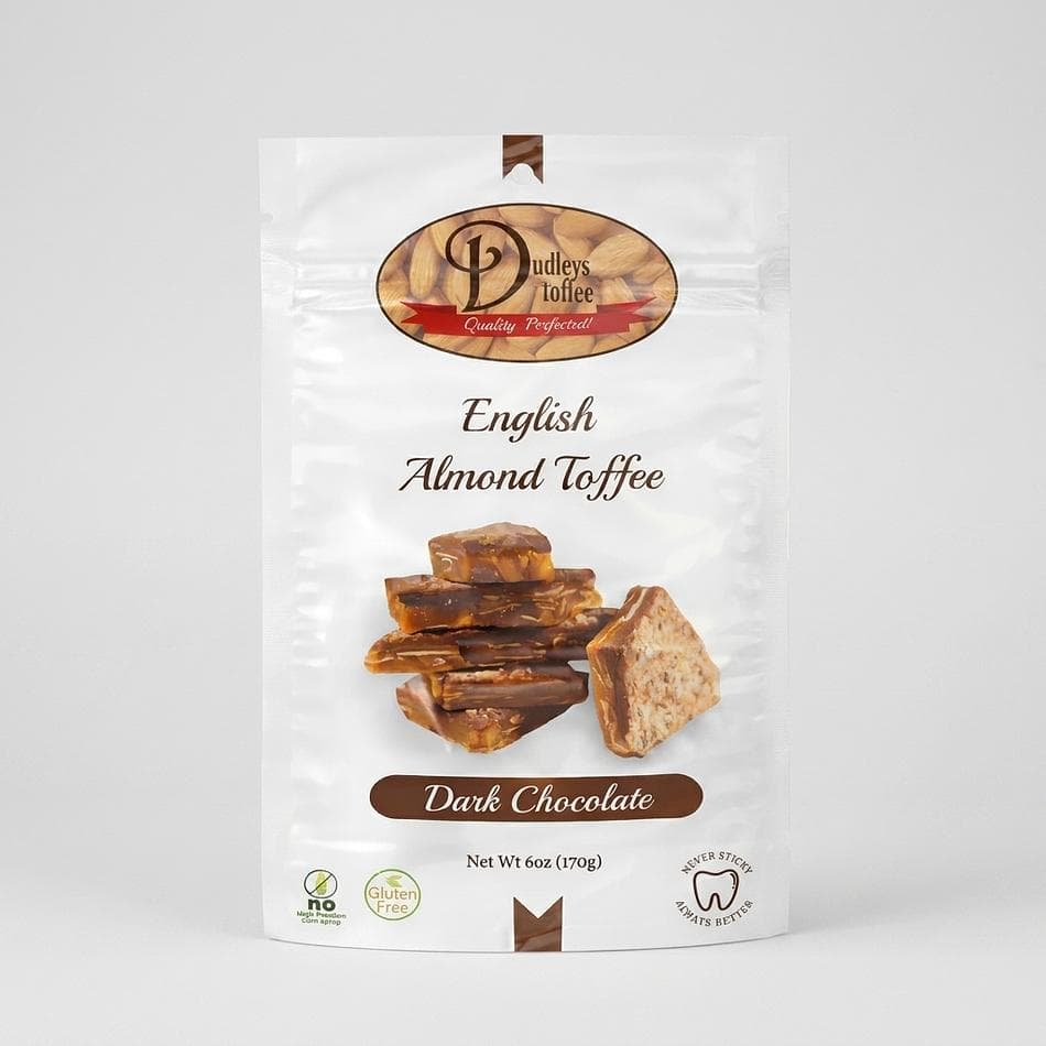 Milk & Dark Chocolate English Almond Toffee | 24 Pack Variety Case