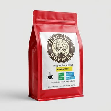 Medium-Dark Roast Whole Bean Coffee, 100% Arabica, Smooth Balanced Daily Blend, 8 oz Bag (Whole Bean or Ground)