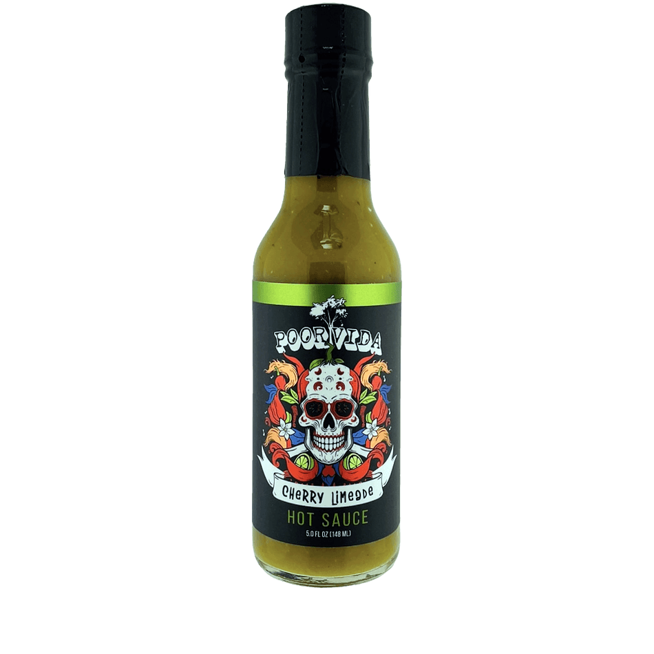 Cherry Limeade Hot Sauce, Serrano & Jalapeño, Tart Cherry + Lime, Verde-Style Bright Flavor, 5 fl oz