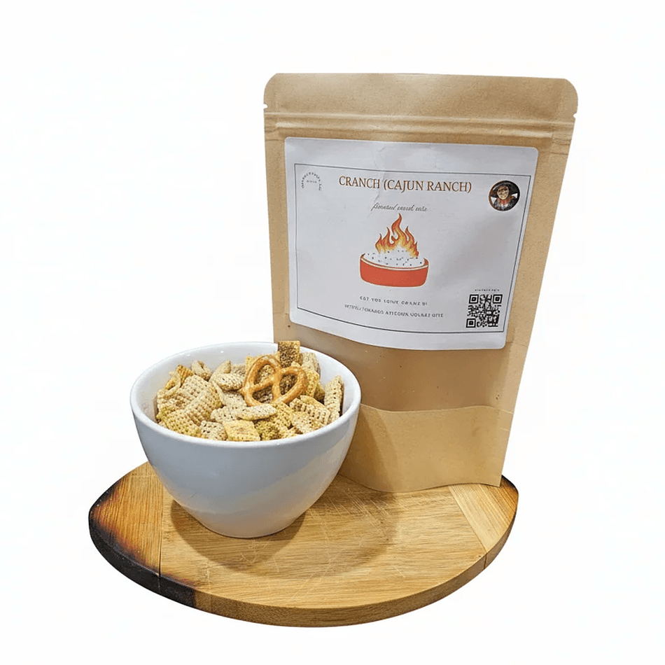 Cajun Ranch Snack Mix, Spicy Ranch Seasoning, Savory Crunch Party Mix, Nut-Free Option, 2.5 oz Bag