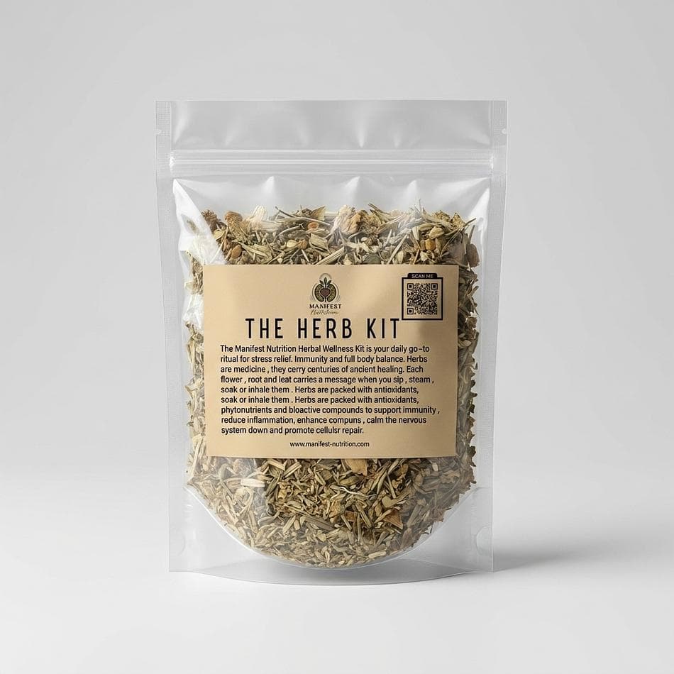 Herbal Tea Starter Kit, Wellness Herb Blend for Immunity & Digestion, Stress Support, 1 Kit