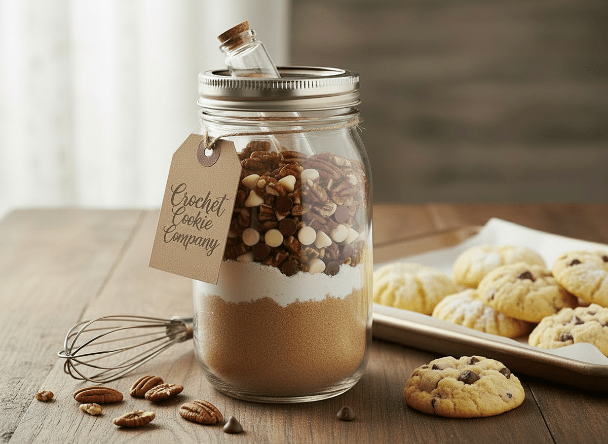Chocolate Pecan Cookie Mix in a Jar, Cocoa & Chocolate Chips, 12 oz