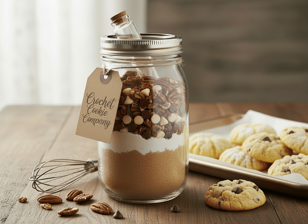 Chocolate Pecan Cookie Mix in a Jar, Cocoa & Chocolate Chips, 12 oz