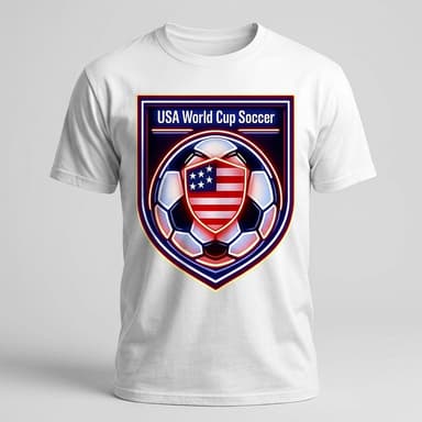 USA Soccer Fan T-Shirt, Red White Blue Graphic, Soft Unisex Fit, Match Day Top, Sizes S–5XL
