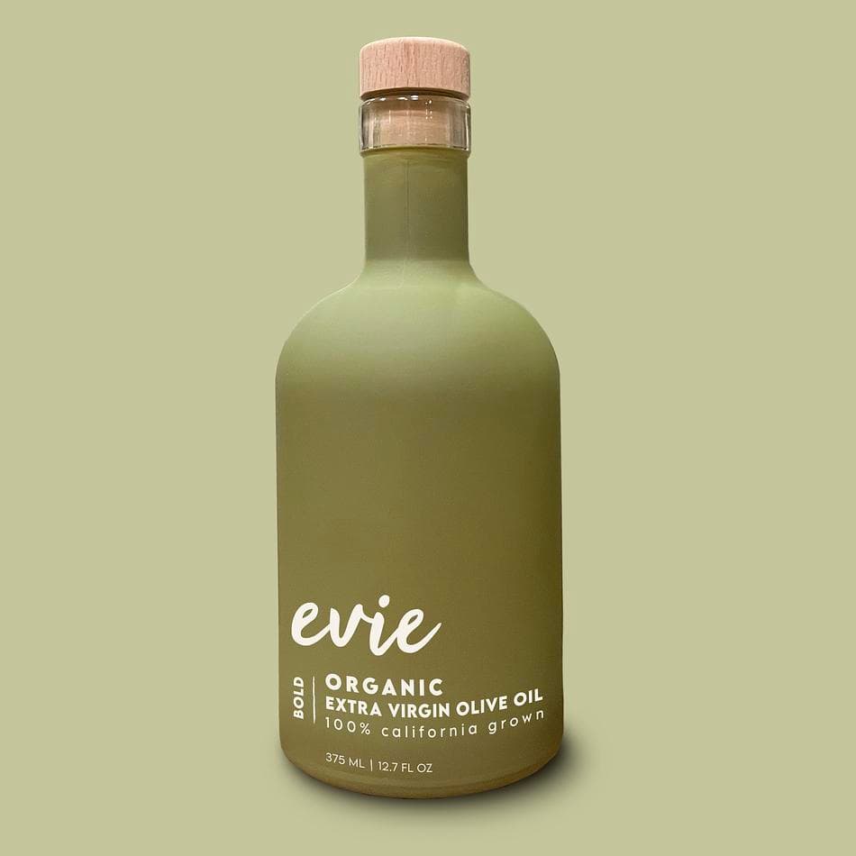 Evie BOLD Organic Extra Virgin Olive Oil, Coratina, High-Polyphenol Bold & Peppery Finishing Oil, Cold-Pressed, 375ml (Batch #2501)