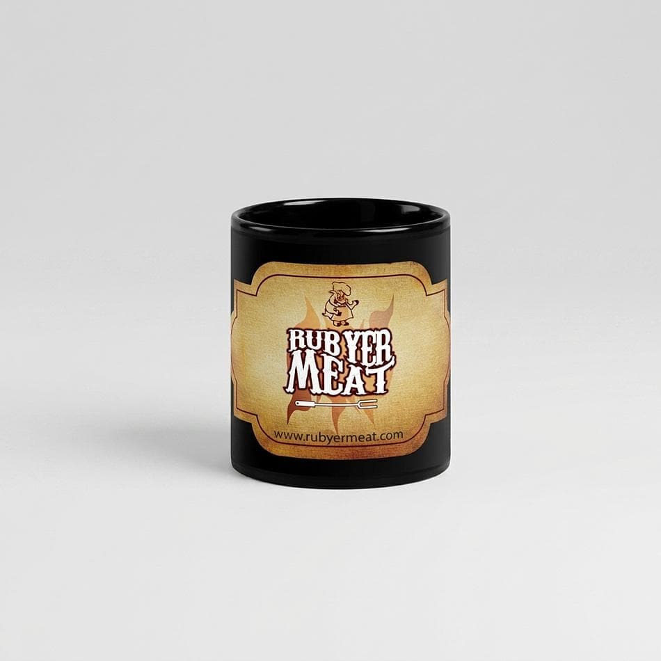 Black Glossy Ceramic Coffee Mug, Sturdy Daily Use, Microwave & Dishwasher Safe, 11oz or 15oz