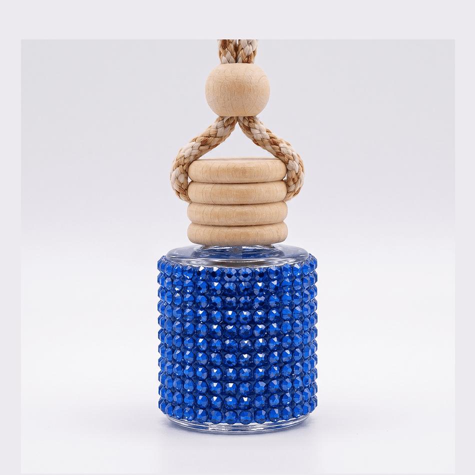 Hanging Car Diffuser, Sweater Weather Scent, Wooden Cap Glass Bottle, Long-Lasting Car Air Freshener, 8 mL
