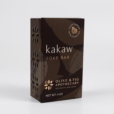 Cocoa Butter Soap Bar Kakaw, Cacao Powder & Cocoa Butter, Deep Moisture for Dry Skin, 4 oz