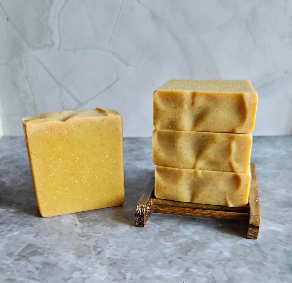 Turmeric Body Bar Infused w/ Orange Essential Oil