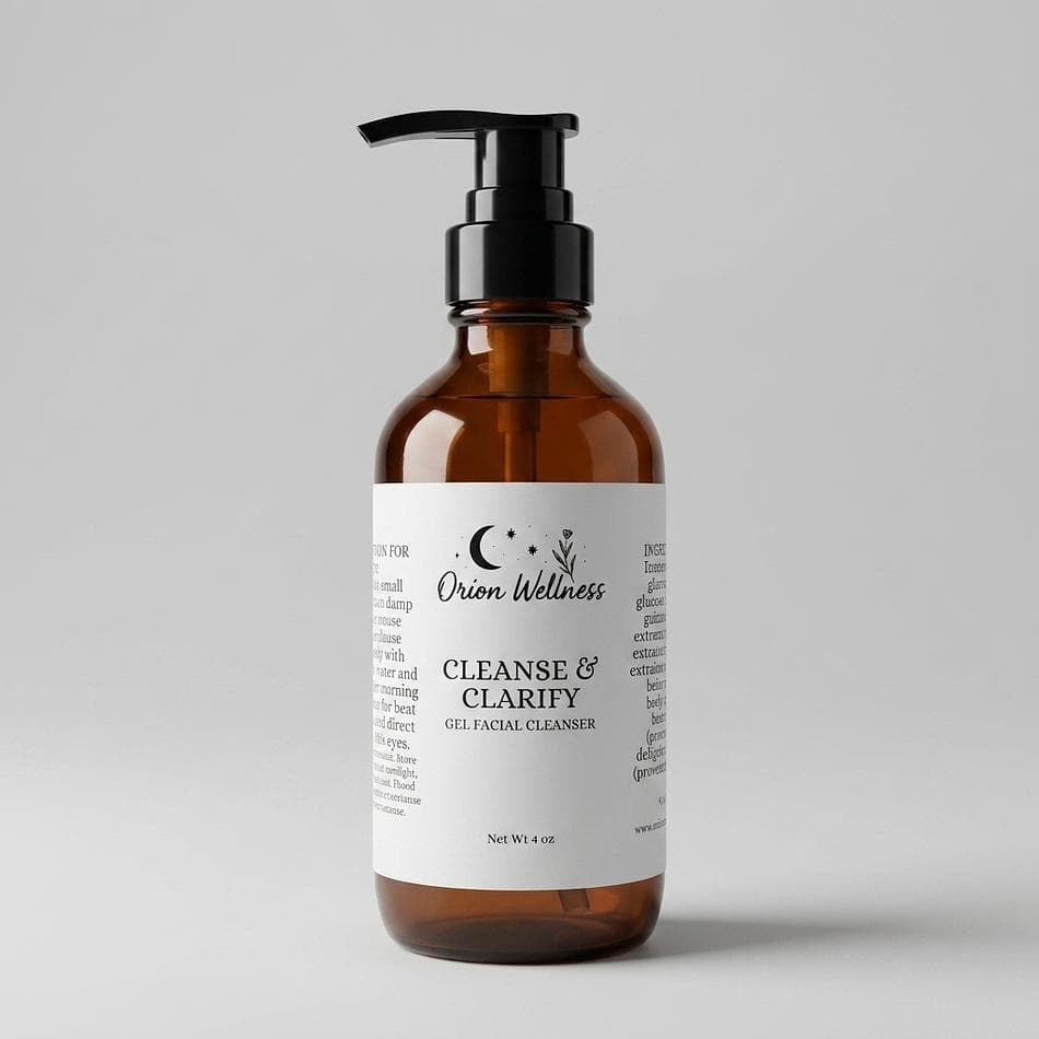 pH-Balanced Gel Facial Cleanser, Aloe Vera & Cucumber, Gentle Clarifying Wash for Sensitive Skin, 1 Bottle