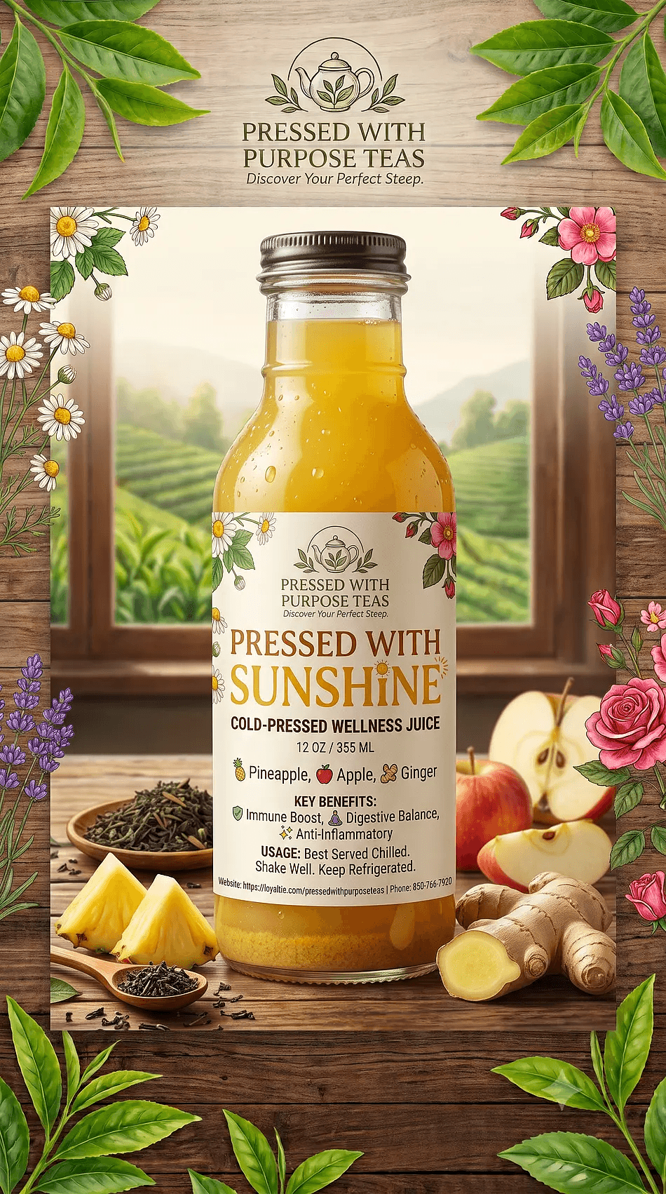 Pressed Sunshine Cold Pressed Juice