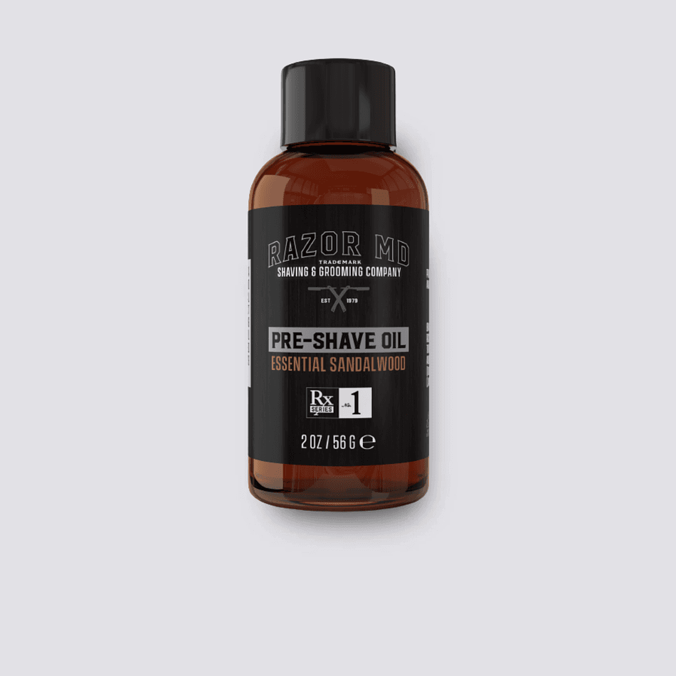 Pre-Shave Oil, Sandalwood & Lavender Essential Oils, Razor Glide + Razor Burn Relief, 2 oz Beard & Face Shaving Serum