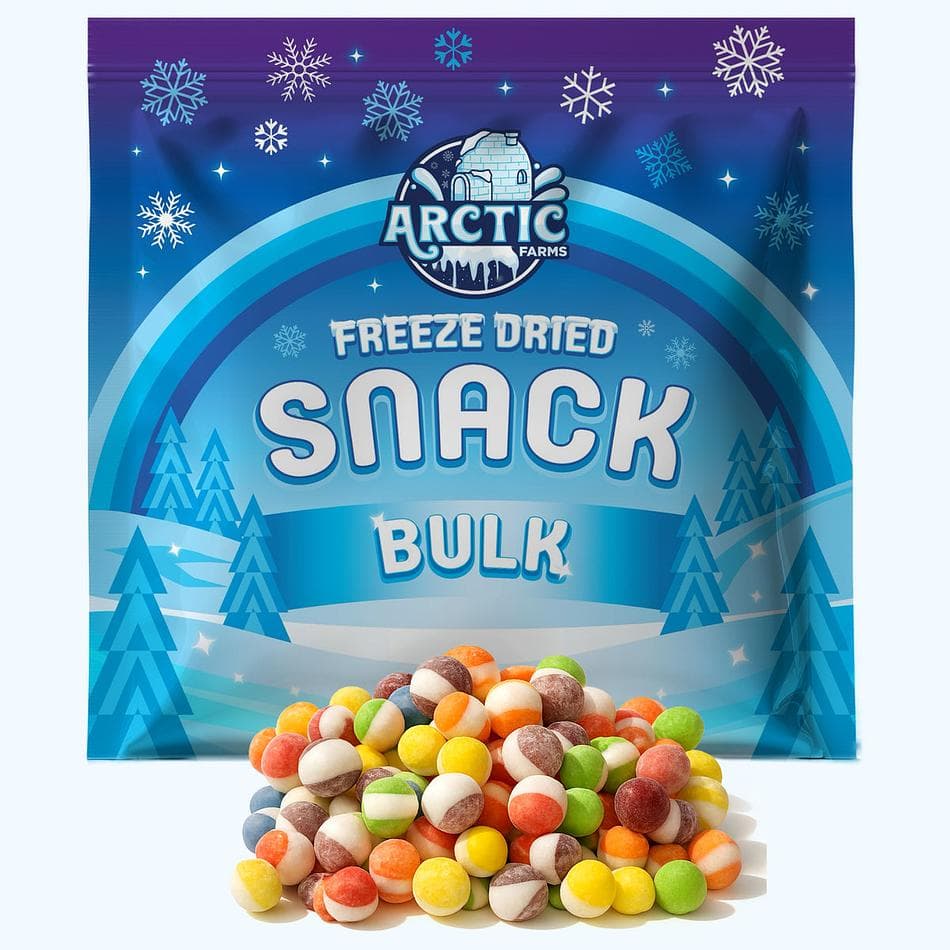 Freeze-Dried Space Rocks, Assorted, Ultra-Crunchy, Flavor-Bursting Fruity Bites, Bulk Bag (3 lb)