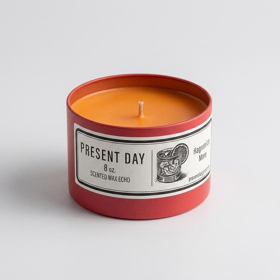 Coconut Wax Candle, Bitter Orange & Gin Botanicals, Coastal Citrus + Warm Woods, Reusable Tin, 6 oz (30+ hr)