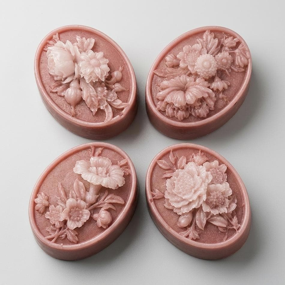 Rose Botanical Soap Bar, Rose Petals & Rose Clay, Gentle Floral Cleanse, Single Bar