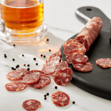 Dry-Cured Pork Salami, Tripel Beer Reduction & Black Pepper, Classic Charcuterie Flavor