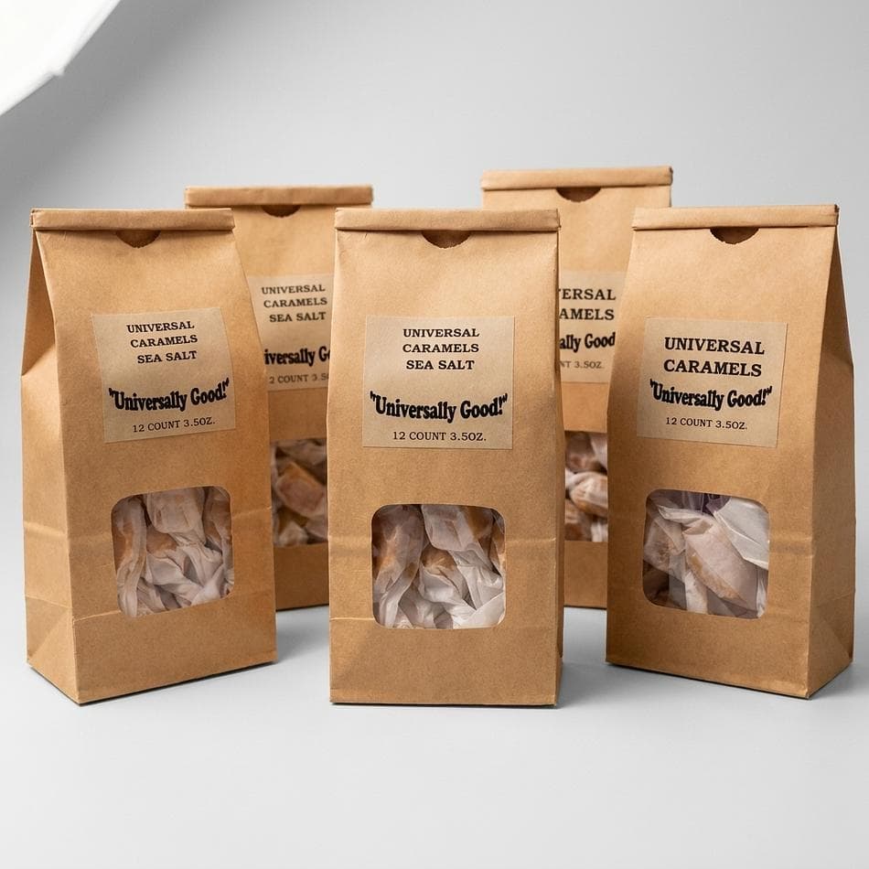 Rocky Road Caramels, Milk Chocolate, Marshmallow & Peanuts, Melt-In-Your-Mouth Gourmet Candy, 32 Count Bag