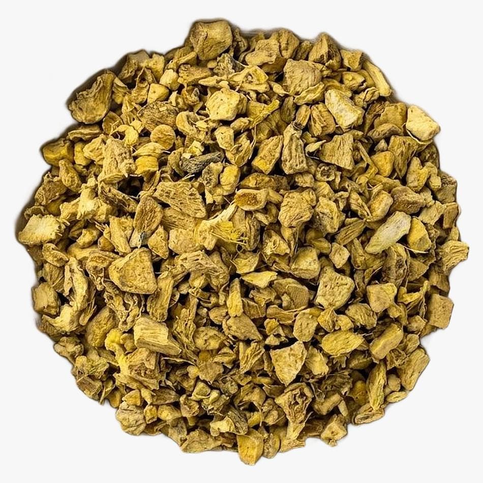 Ginger Root (Zingiber officinale), Dried Herbal Root for Digestion Support, Loose Cut, 1 oz (28 g)