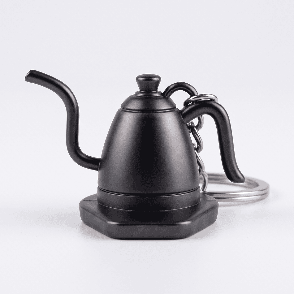 Coffee Kettle Keychain, Gooseneck Kettle Charm, Barista Gift, Lightweight Key Ring, 1-Pack