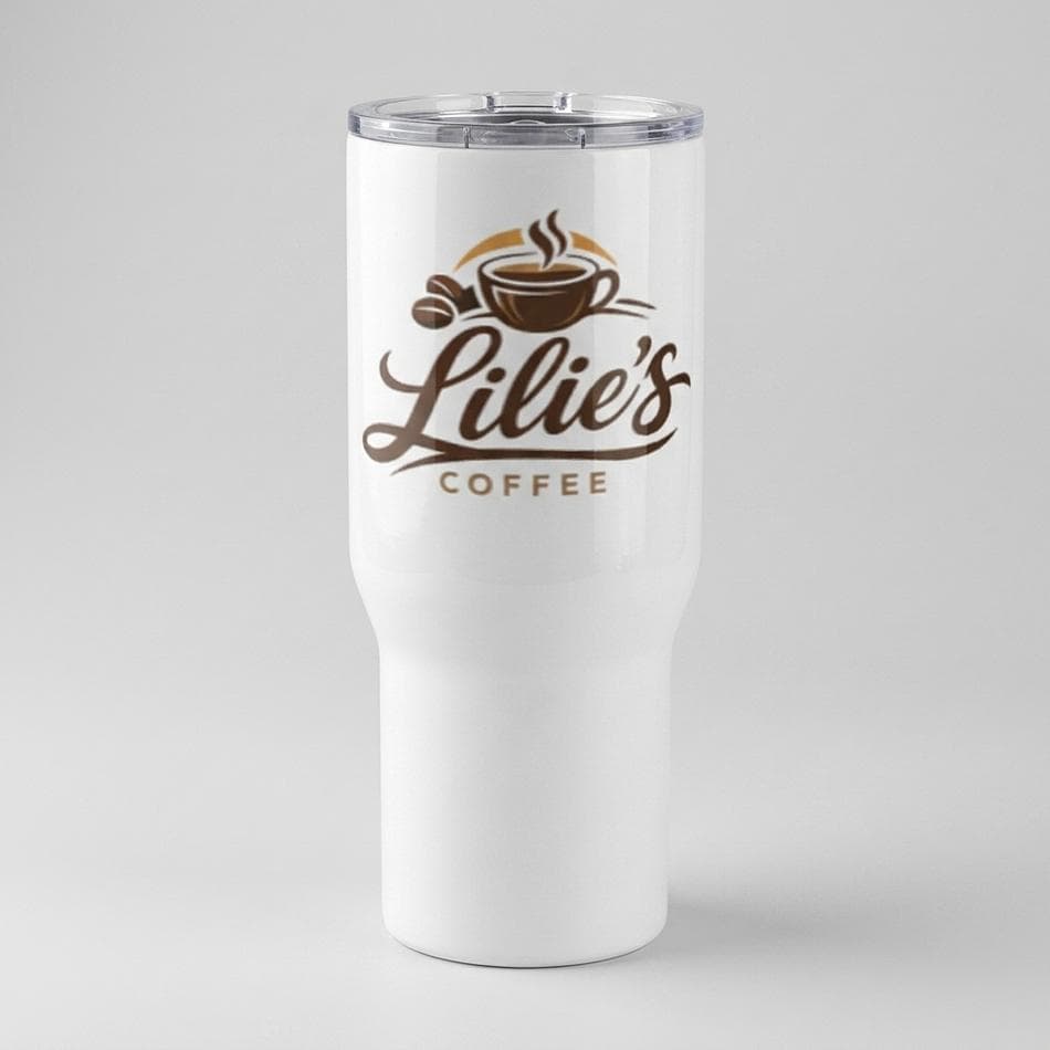 Insulated Stainless Steel Travel Tumbler with Handle, Cup Holder Friendly, Spill-Resistant Lid, 25 oz or 40 oz (Straw Lid)