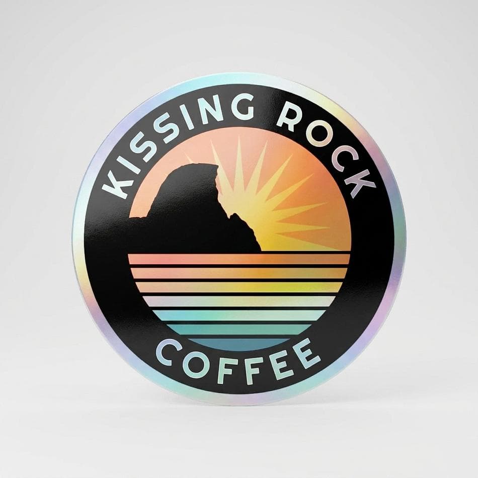 Holographic Vinyl Die-Cut Sticker, Rainbow Finish, Laptop & Water Bottle Decal, 2x2 in, Single