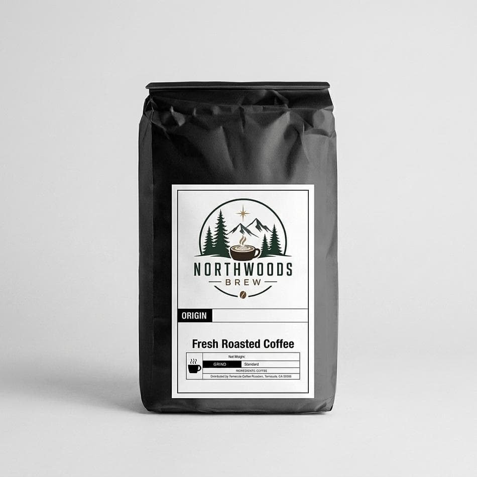 High-Caffeine Robusta Coffee Blend, Tanzania & India, Extra Strong Energy Boost, 12 oz Bag