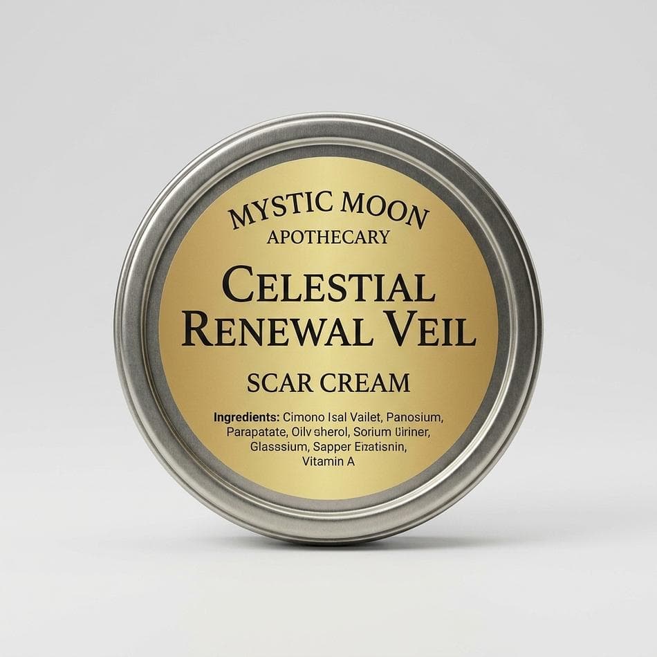 Scar Balm Tin, Chamomile + Helichrysum + Frankincense, Nourishing Scar & Stretch Mark Support, 1 oz Metal Tin