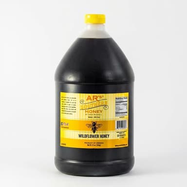 Raw Wildflower Honey, 100% Pure & Unpasteurized, Floral Flavor, 1 Gallon Jug (12 lb)
