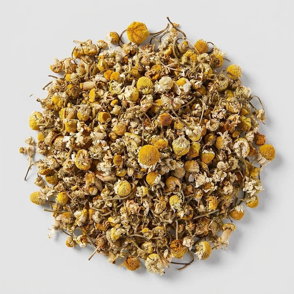 Organic Chamomile Flowers (Matricaria recutita), Whole Dried Blossoms, Calm & Sleep Support, Caffeine-Free Loose Tea, 1 Bag