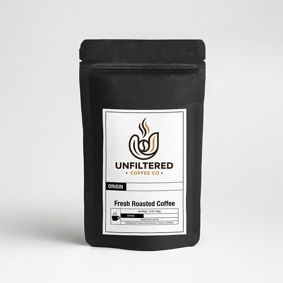 Medium-Dark Roast African Coffee Blend, Toffee Caramel Chocolate Notes, Whole Bean/Ground, 12oz Bag