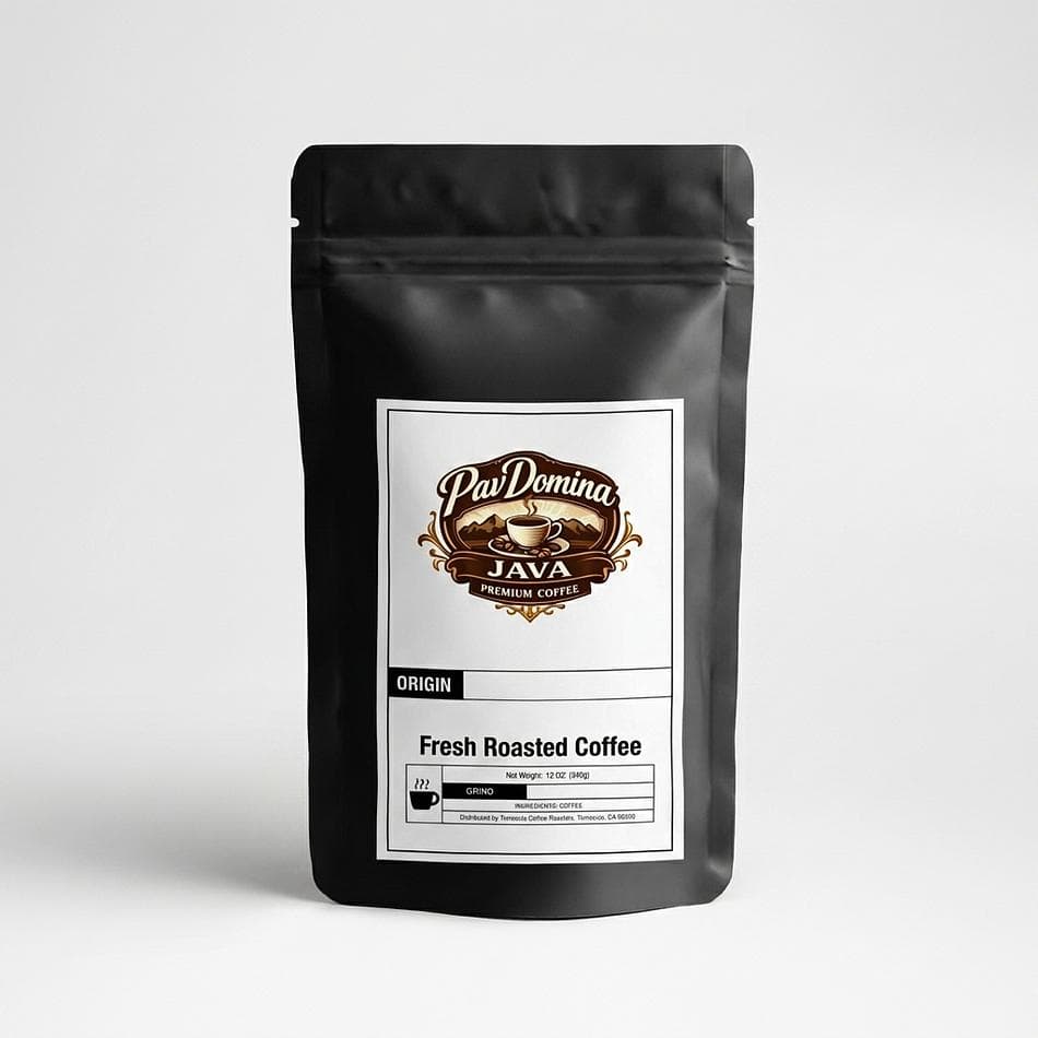 Medium Roast Coffee Blend, Southeast Asia Arabica, Herbal Notes, Heavy Body, Hot Brew, 12 oz Bag