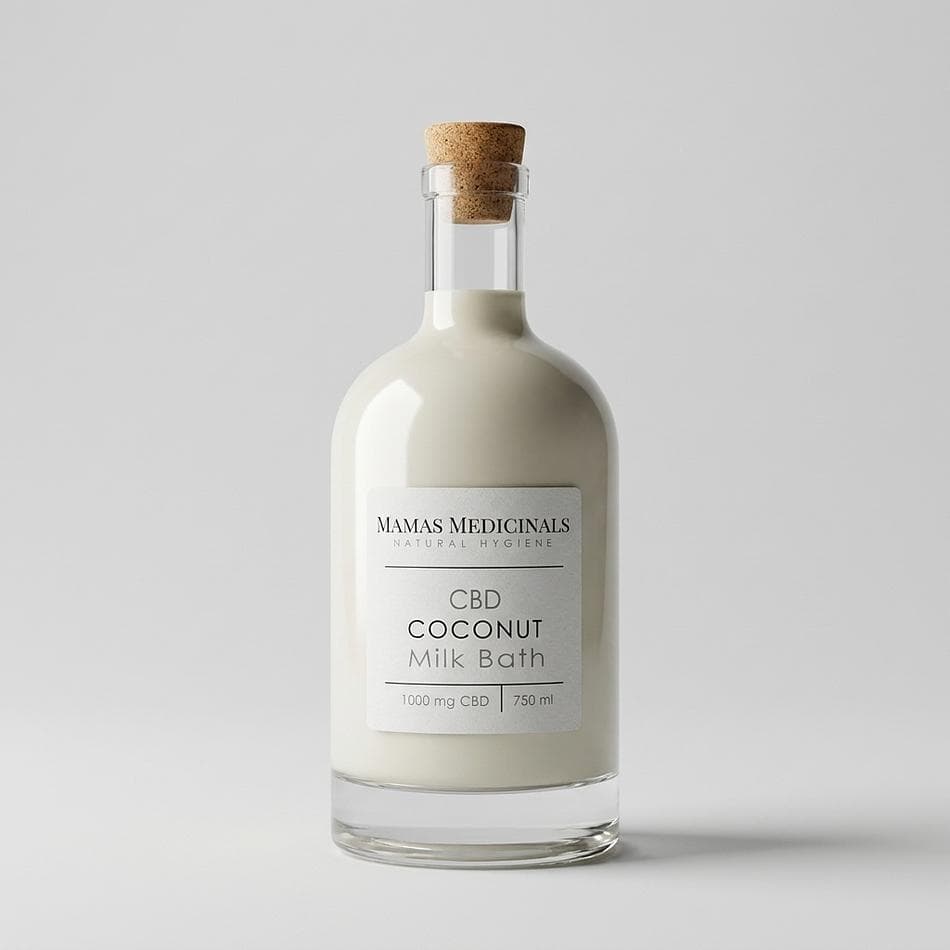 CBD Coconut Milk Bath Soak, Coconut Milk Powder & Colloidal Oatmeal, Fragrance-Free Sensitive Skin Relief, 2oz/8oz/25oz