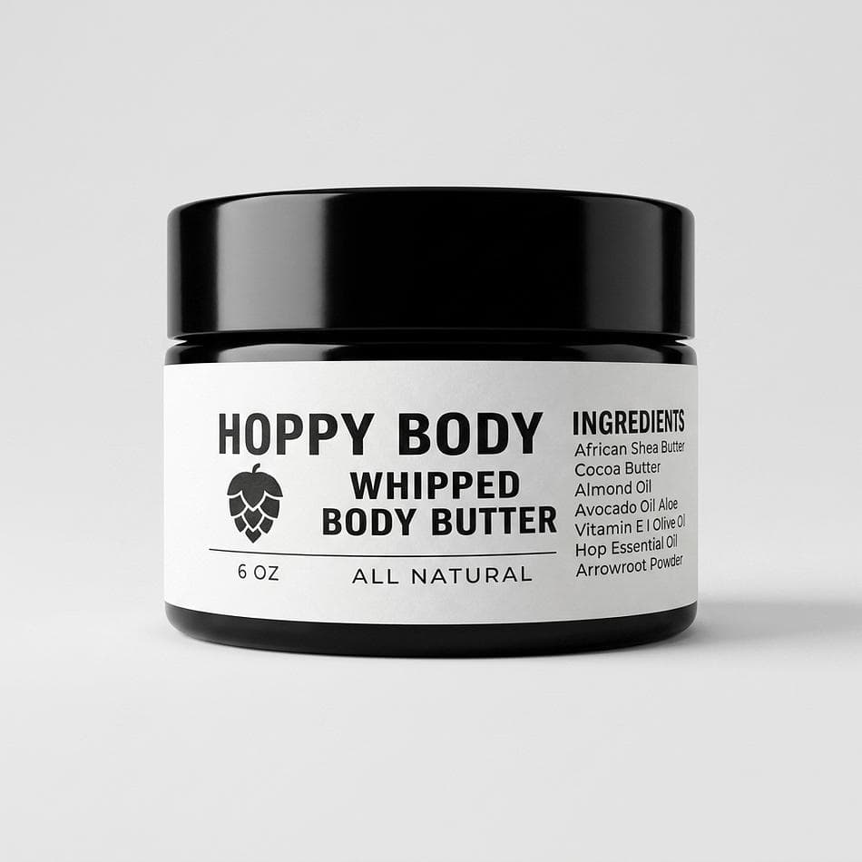 Whipped Body Butter, Shea & Cocoa Butter + Aloe, Deep Moisture Non-Greasy Feel, 8 oz Jar (Massage Butter)