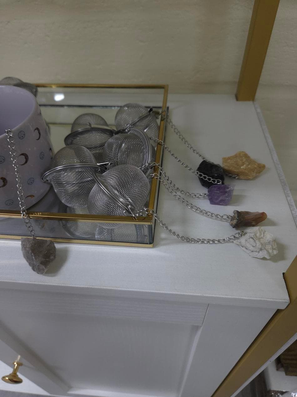 Tea Diffuser w/ genuine crystal
