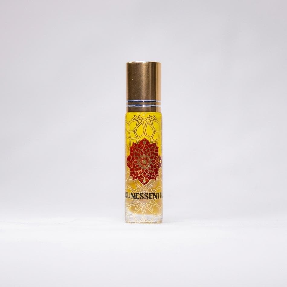 Sweet Orange Body Roll-On, Jojoba Oil & Carnelian Crystal Chips, Uplifting Citrus Scent, 10 ml