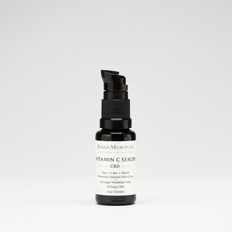 CBD Vitamin C Face Oil Serum, THD Ascorbate + Jojoba & Rosehip, Brightening Anti-Aging, 30 mL (1,000 mg CBD)