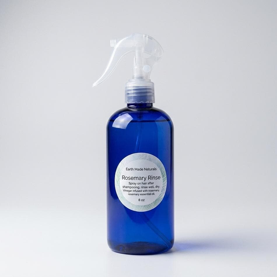 Rosemary Vinegar Hair Rinse Spray, Rosemary Infused Vinegar, Scalp pH Balance & Buildup Removal, 1 Bottle