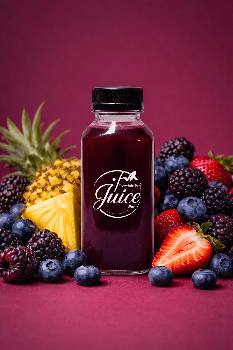 Berry Berry Heart-Healthy Juice (4-Pack) — Blackberry, Blueberry & Pineapple