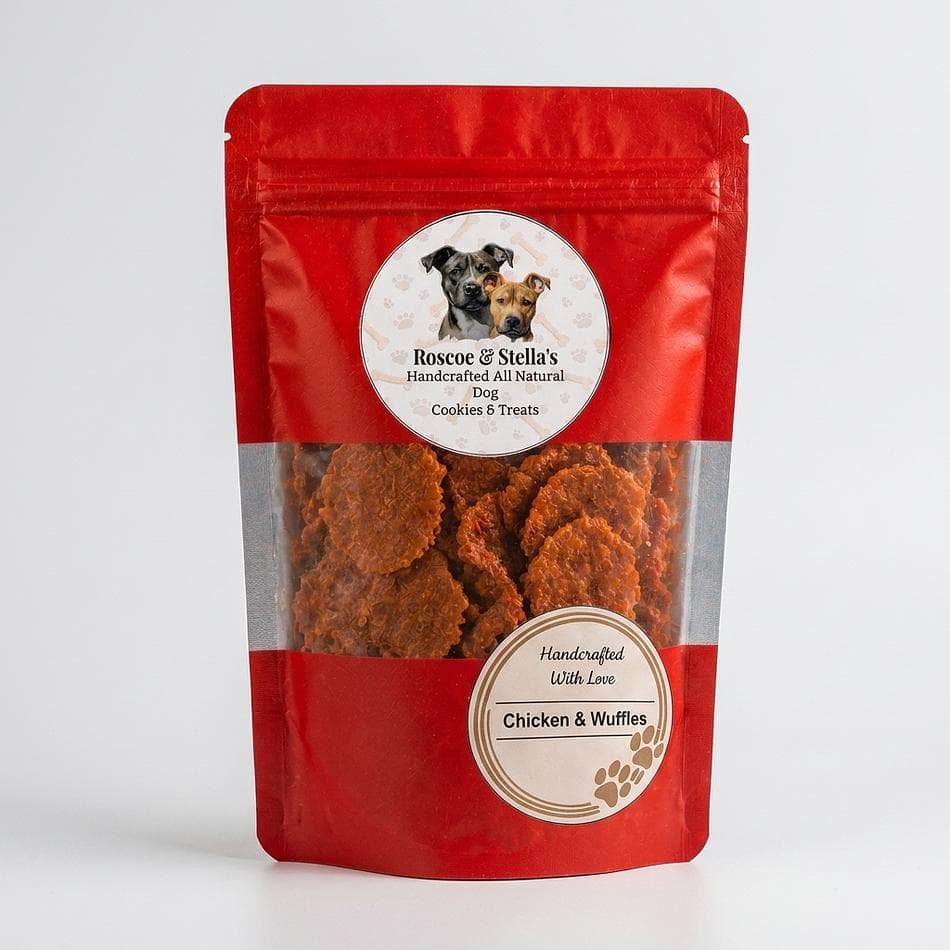 Soft Baked Dog Treats, Chicken Breast & Maple or Blueberry Syrup, Breakable Training Rewards, Small-Batch, 1 Bag