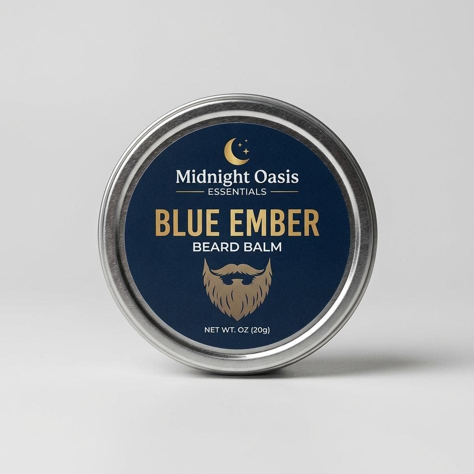 Beard Balm, Mango Butter & Beeswax, Light-Medium Hold Styling, Bergamot Lime Lavender Cedar, 1 Tin