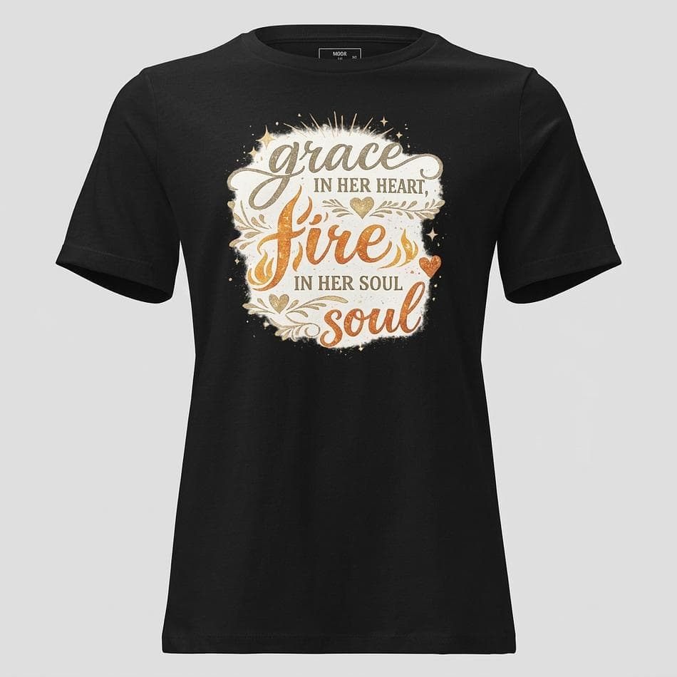 Women’s Christian Graphic T-Shirt, Combed Ring-Spun Cotton, Relaxed Fit, Faith Inspirational Tee, 4.2 oz, Sizes S–3XL