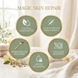 Stretch Mark & Scar Appearance Repair Kit (Serum + Body Butter + 0.75mm Dermaroller) — Magic Skin Repair-5