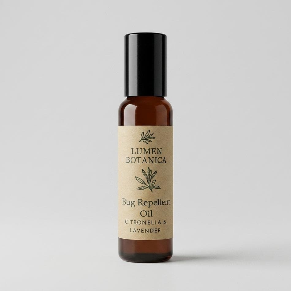 Natural Bug Repellent Roll-On, Citronella Lavender & Vanilla Essential Oils, Mosquito Defense, 10 mL Travel Size