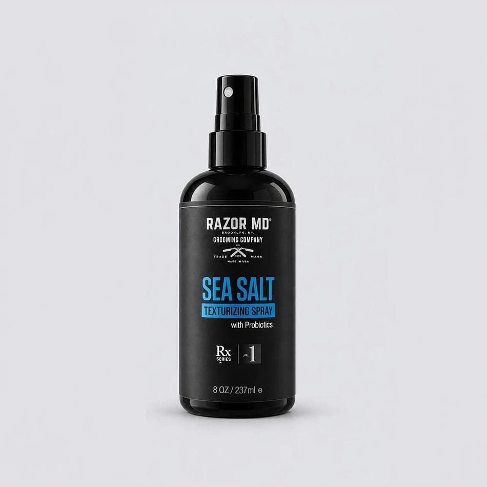 Sea Salt Texturizing Spray, Mediterranean Sea Salt & Probiotics, Matte Volume + Light Hold, Oil-Absorbing Pre-Styler, 8 oz