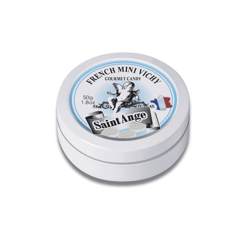 Mini Vichy Pastilles Candy, Refreshing Digestive Mints, Single Tin 50g