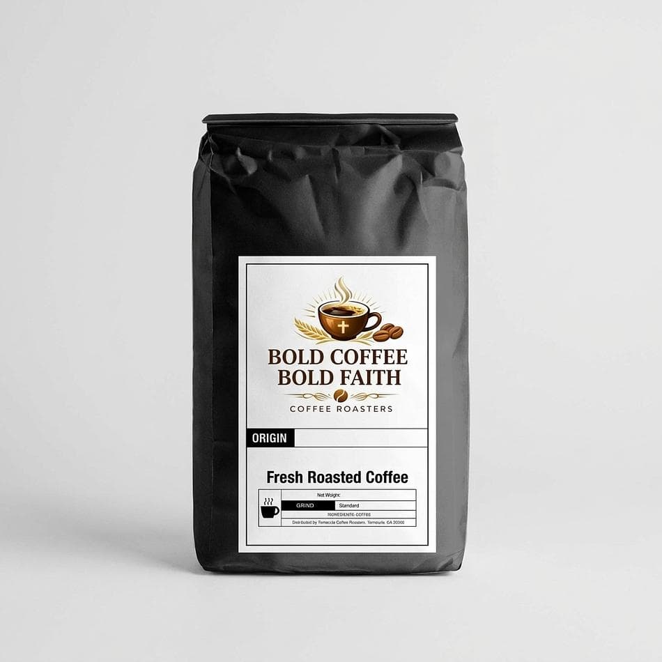 Holiday Coffee Blend, Brazil Peru India Beans, Festive Seasonal Roast, 12 oz Bag
