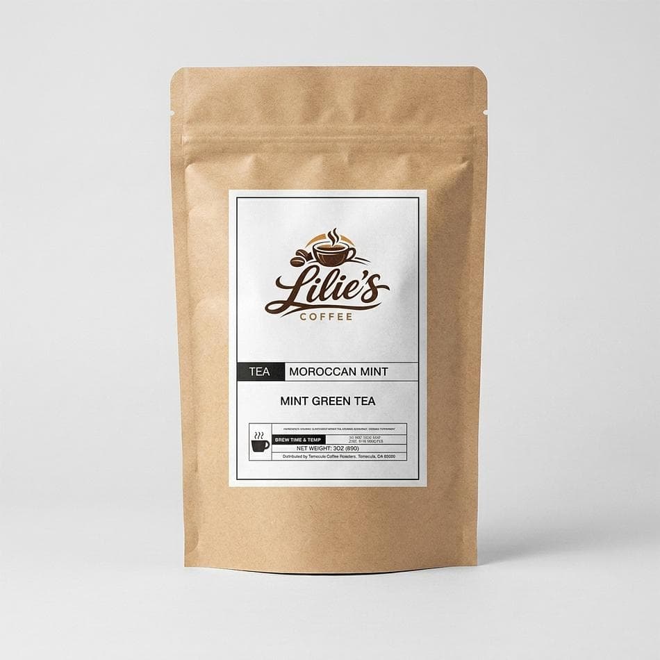 Moroccan Mint Green Tea, Gunpowder Green Tea & Peppermint, Refreshing Hot or Iced, Loose Leaf, 3 oz