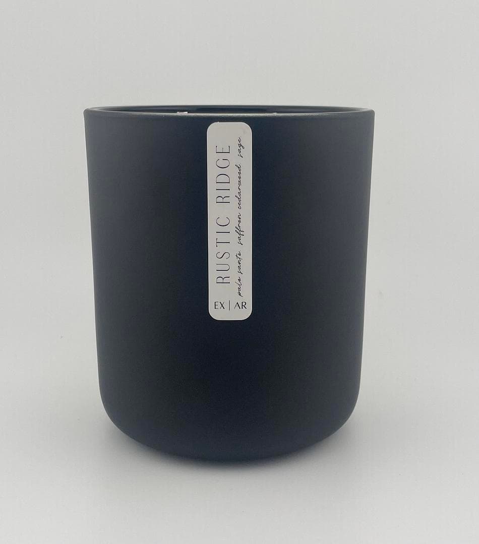 RUSTIC RIDGE | 15oz. Soy Candle | Palo Santo. Saffron Cedarwood. Sage.