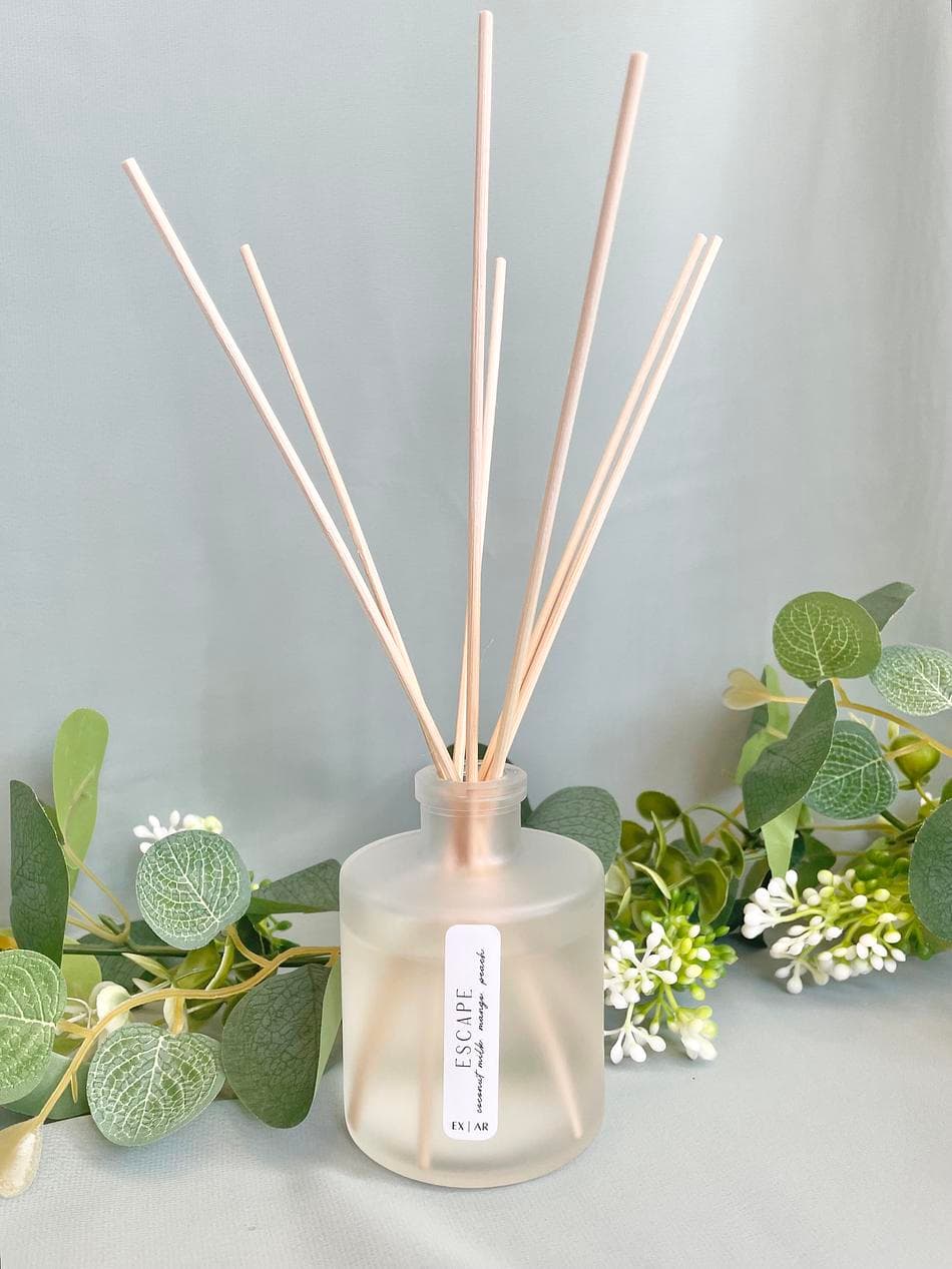 ESCAPE | 6fl oz. Reed Diffuser |  Coconut Milk. Mango. Peach.