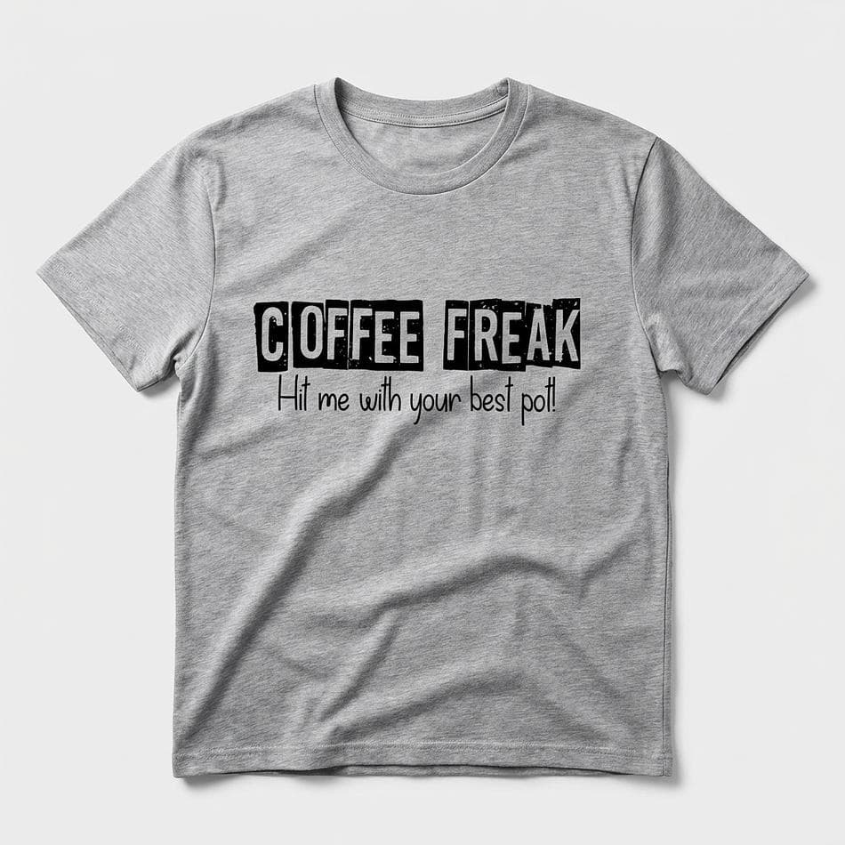 Coffee Graphic T-Shirt, Ring-Spun Cotton, Soft & Durable Everyday Tee, DTG Print, Unisex Fit, S–3XL
